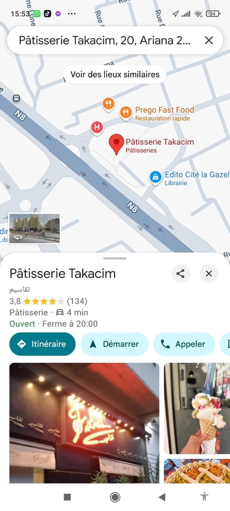 Etage De Villa Avec Jardin, Pres De L'Aireport Et Parking Prive 아리아나 외부 사진