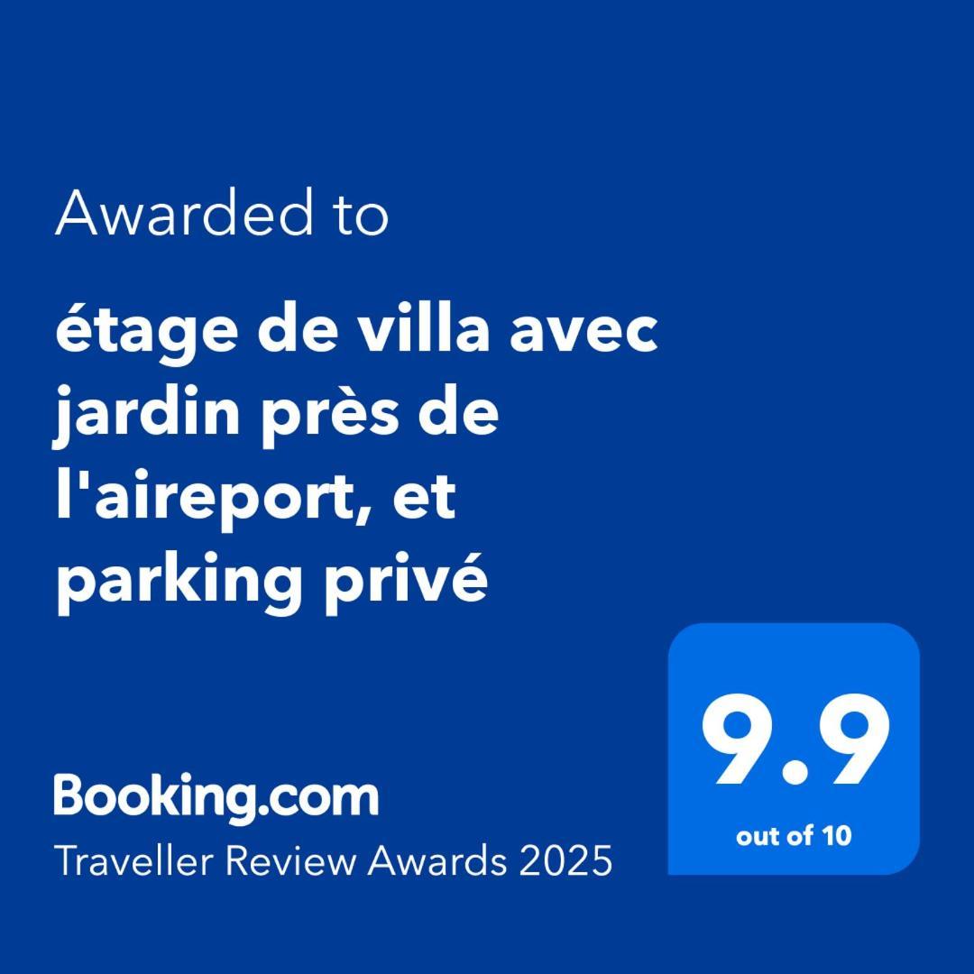 Etage De Villa Avec Jardin, Pres De L'Aireport Et Parking Prive 아리아나 외부 사진